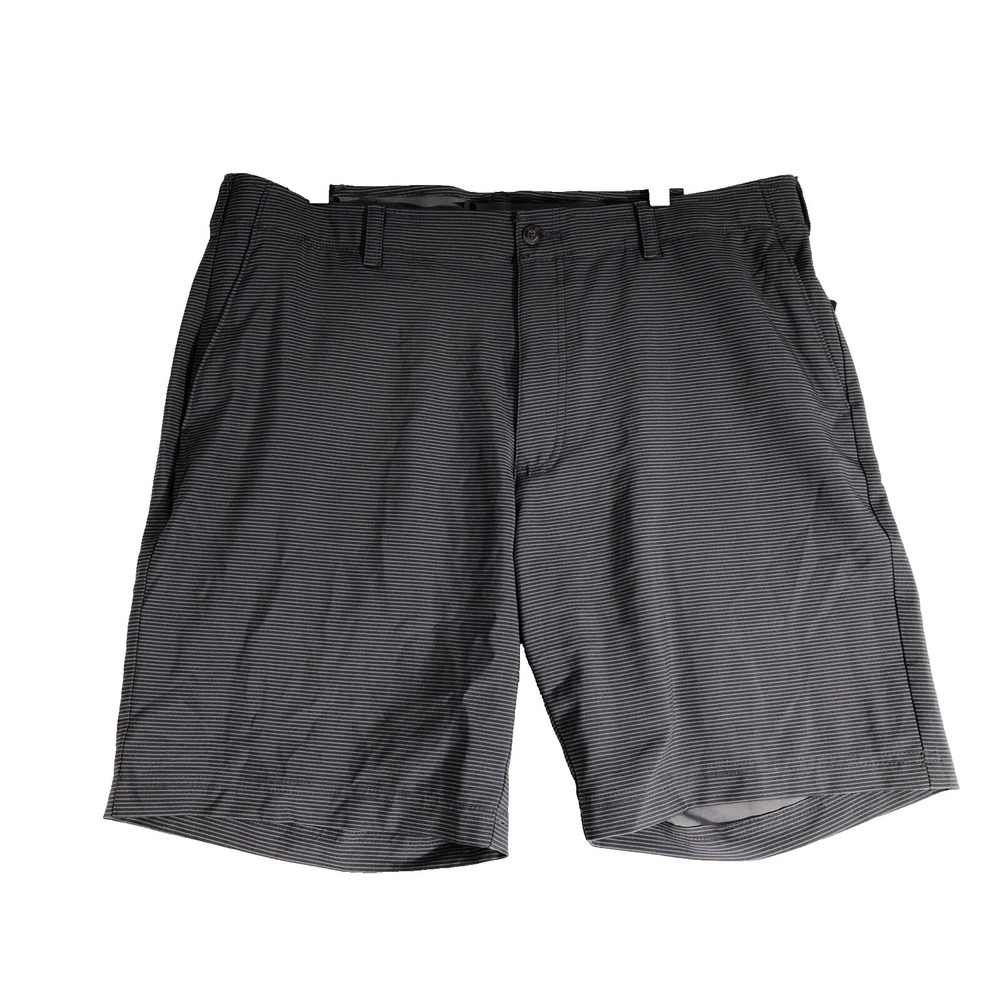 Grand Slam Performance Shorts Men's Size 38 Gray Striped 360 Stretch Active New